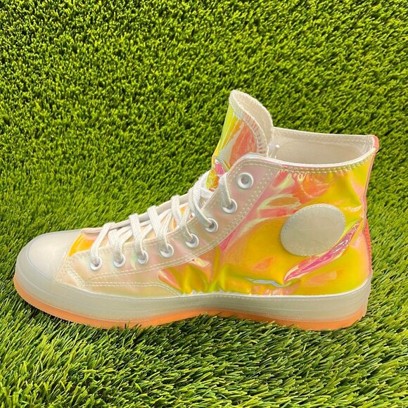 Converse Chuck 70 Hi Vis Mens Size 10 Orange Pink Walking Shoes Sneakers - Picture 2 of 10